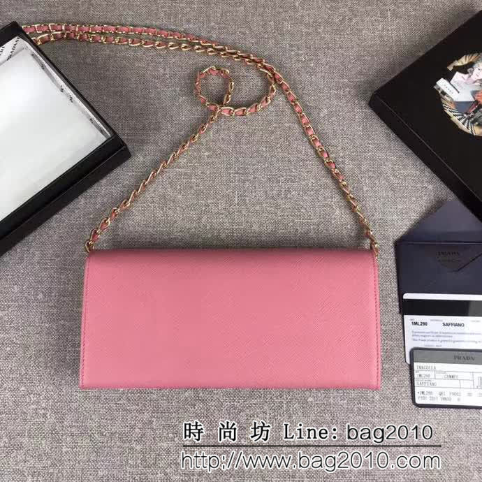 PRADA普拉達 經典款 女士單肩斜挎翻蓋包 可拆卸肩帶 1M1290 DD1015